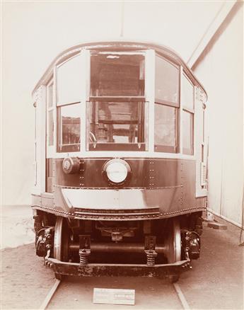 (URBAN TRANSPORTATION) A set of 10 handsome photographs of trolley cars made by the J.G. Brill Company.